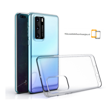 Huawei p40 hoesje transparant siliconen telefoon hoesje1