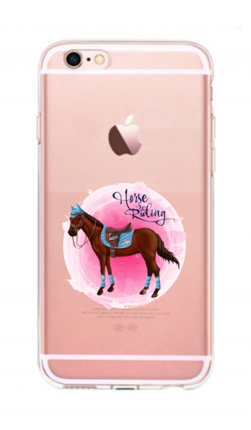 Iphone 6 Plus / 6S Plus siliconen hoesje transparant hors riding