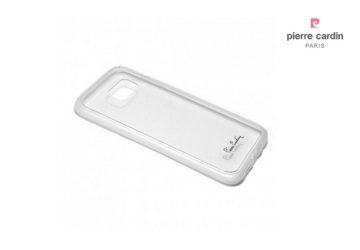 Pierre cardin siliconen hoesje transparant voor de samsung galaxy s7 edge hoesje