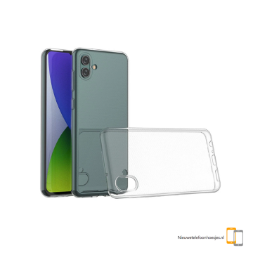 Samsung galaxy a04 siliconen hoesje transparant cover