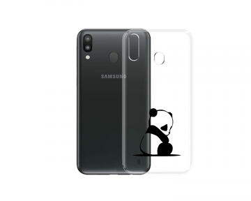 Samsung galaxy a10 a20 a20e a30 a30s siliconen hoesje transparant panda
