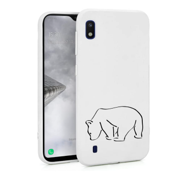 Samsung galaxy a10 wit siliconen hoesje ijsbeertje