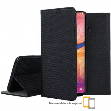 Samsung galaxy a20e bookcase hoesjes zwart
