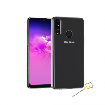 Samsung galaxy a20s transparant backcover siliconen case bescherm hoesje