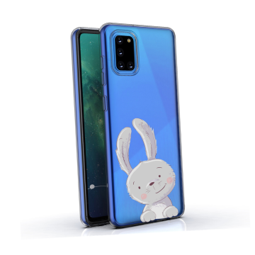 Samsung galaxy a31 siliconen hoesje transparant konijntje