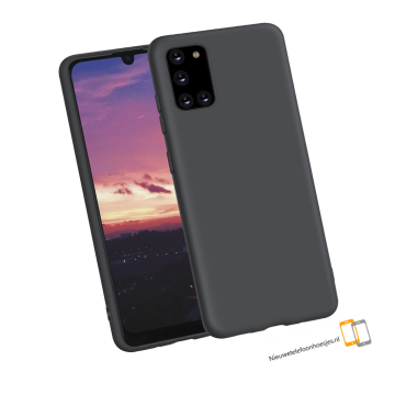 Samsung galaxy a31 siliconen hoesje zwart