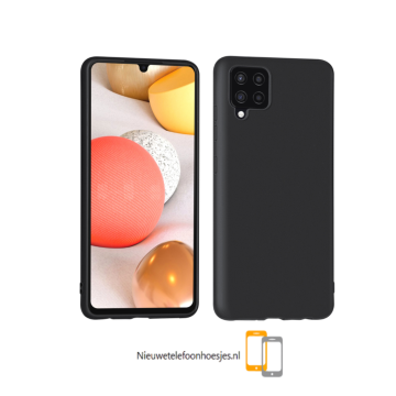 Samsung galaxy a42 zwart siliconen cover hoesje