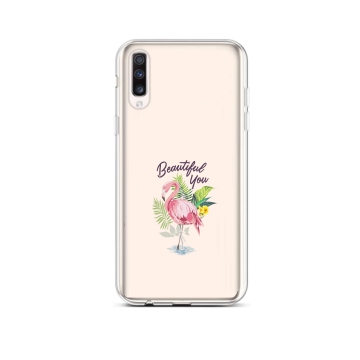 Samsung galaxy a50 hoesje siliconen hoesje a50 flamingos transparant hoesje voor de a50 flamingo telefoonhoesje