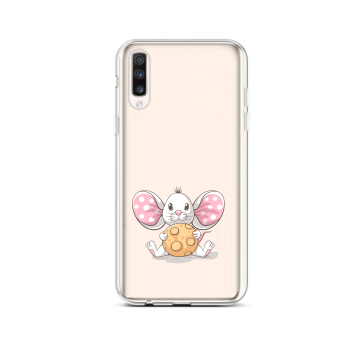 Samsung galaxy a50 hoesje siliconen hoesje a50 muisje transparant hoesje voor de a50 muis telefoonhoesje