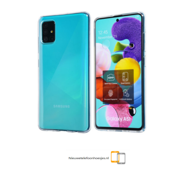 Samsung galaxy a51 transparant siliconen hoesje