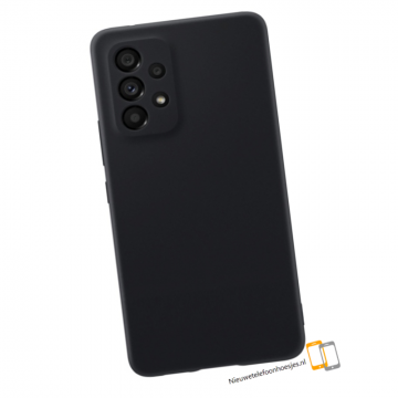 Samsung galaxy a53 5g siliconen hoesje perfecte camera transparant 0