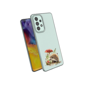 Samsung galaxy a53 5g siliconen hoesje transparant hoesje egel