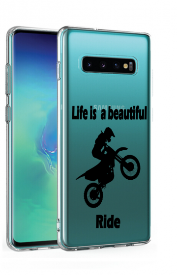 Samsung galaxy s10 s10plus siliconen hoesje always life is a beautiful ride