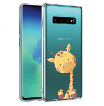 Samsung galaxy s10 a10plus siliconen hoesje girafje