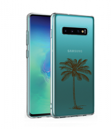 Samsung galaxy s10 a10plus siliconen hoesje palmboom