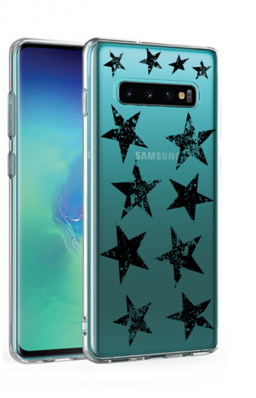 Samsung galaxy s10 a10plus siliconen hoesje stars
