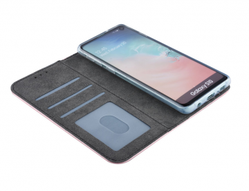 Samsung galaxy s10 hoesje s10plus bookcase hoesje roze goud 2