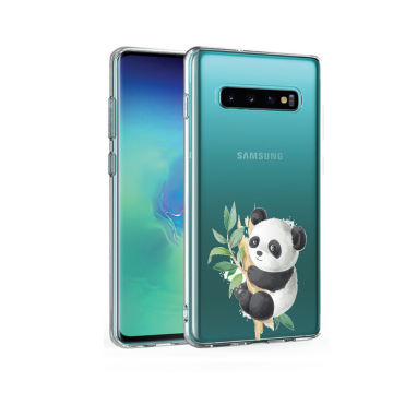 Samsung galaxy s10 s10plus s10e siliconen hoesje transparant panda
