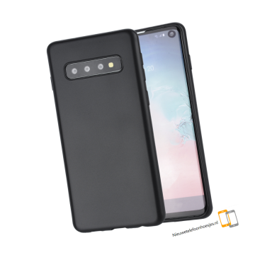 Samsung galaxy s10 siliconen hoesje zwart