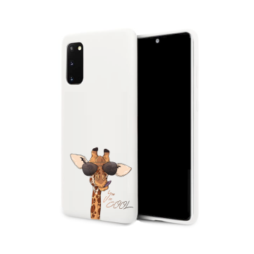 Samsung galaxy s20  wit siliconen hoesje you so cool