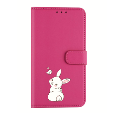 Samsung galaxy s20 bookcase hoesje roze konijntje