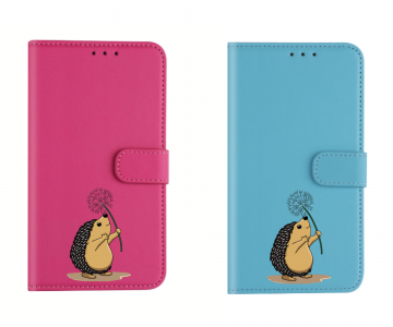 Samsung galaxy s20 bookcase hoesjes roze lichtblauw egeltje