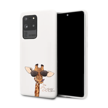 Samsung galaxy s20 plus  wit siliconen hoesje you so cool