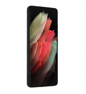 Samsung galaxy s21ultra zwart siliconen cover hoesje1