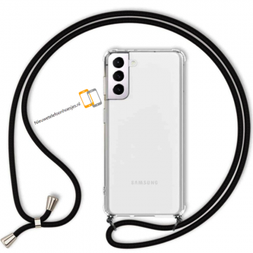 Samsung galaxy s22 siliconen shockcase hoesje met koord cross sholder case s22 backjpg