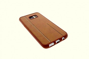 Samsung galaxy s7 edge siliconen hoesje donker bruin