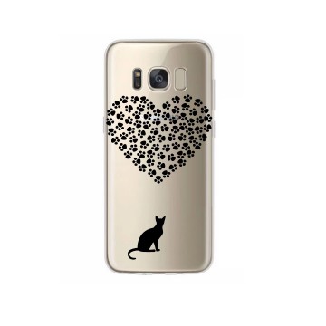 Samsung galaxy s8 plus siliconen hoesje kat hartje