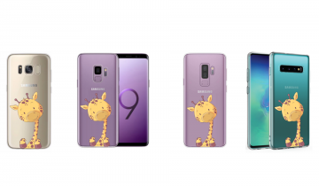 Samsung galaxy s8 s8 plus s9 s9plus s10 s10plus siliconen hoesje girafje