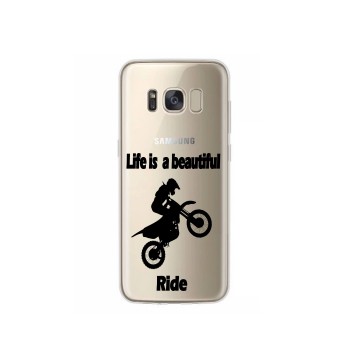Samsung galaxy s8 plus siliconen hoesje life is a beautiful ride