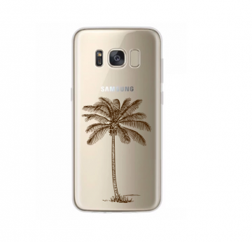 Samsung galaxy s8 s8 plus siliconen hoesje palmboom