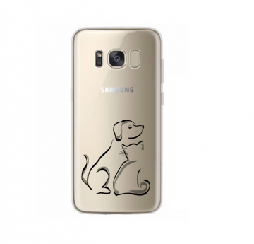 Samsung galaxy s8 s8plus siliconen hoesje hond en kat