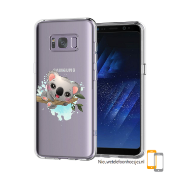 Samsung galaxy s8 transparant siliconen bescherm telefoon hoesje backcover kolala