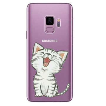 Samsung galaxy s9 siliconen cover hoesje schattig katje