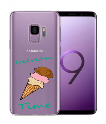 Samsung galaxy s9 siliconen hoesje icecream time