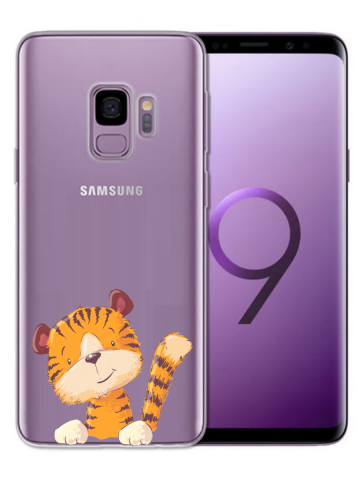 Samsung galaxy s9 siliconen hoesje tijgertje