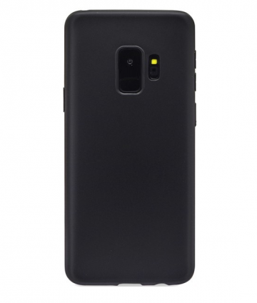 Hoesje Samsung galaxy s9 zwart siliconen bescherm telefoonhoesje