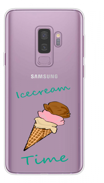 Samsung galaxy s9plus siliconen hoesje icecream time