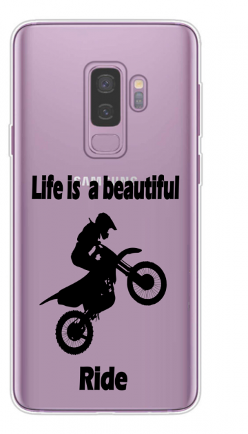 Samsung galaxy s9plus siliconen hoesje life is a beautiful ride