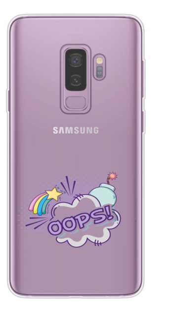Samsung galaxy s9plus siliconen hoesje oops