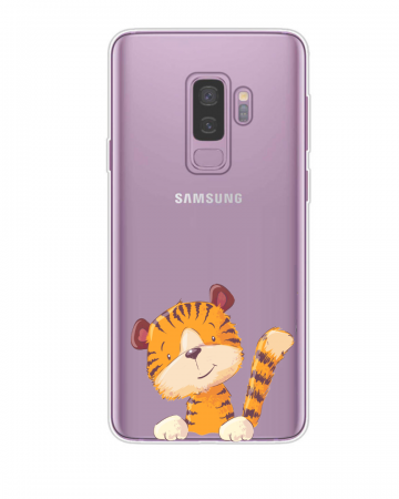 Samsung galaxy s9plus siliconen hoesje tijgertje