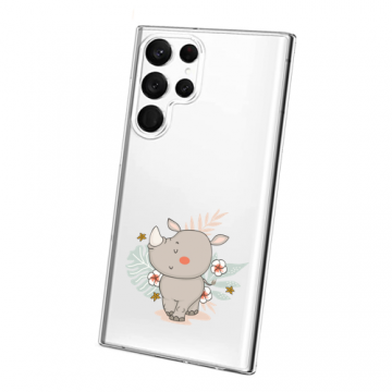 Samsung s22 ultra hoesjes neushoorntje jungle siliconen hoesje samsung s22 ultra sasmung s22 ultra neushoorntje jungle leuke samsung s22 ultra hoesjes cover s22 ultra case hoesjes samsung s22 ultra