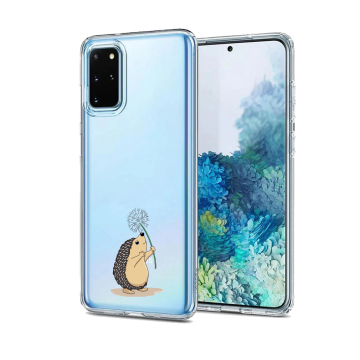 Sasmung galaxy s20 s20plus s20ultra siliconen hoesje transparant egeltje