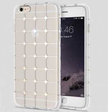 Apple Iphone 6 / 6S / 6 Plus / 6S Plus doorzichtige achterkant hoesjes (blokjes uitvoering)
