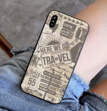 Apple Iphone X hoesje / Apple Iphone XS hoesje Siliconen cover hoesje apple iphone x xs here we go travel