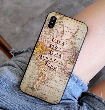 Apple Iphone XS hoesjes siliconen cover hoesje apple iphone x xs i ve got the travel bug2 3