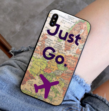 Apple Iphone X hoesje Apple Iphone XSSiliconen cover hoesje apple iphone x xs just go